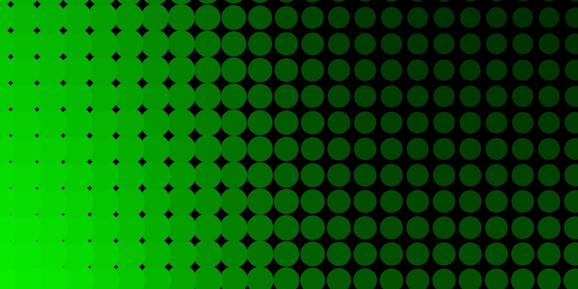 patrón de vector verde claro con esferas.