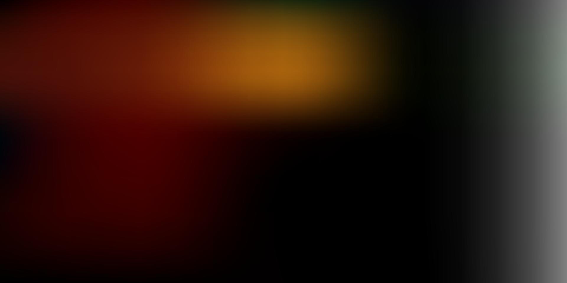 Dark green, yellow vector blur pattern.