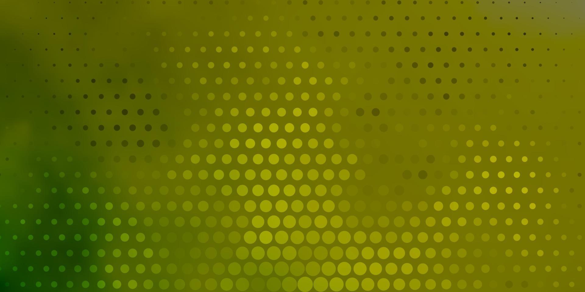 Light Green, Yellow vector background with spots.