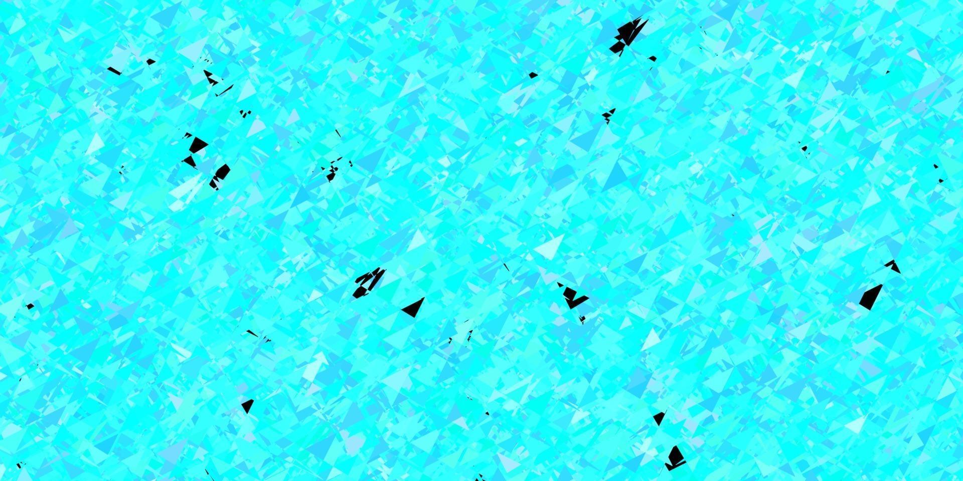 Light blue, green vector background with triangles.