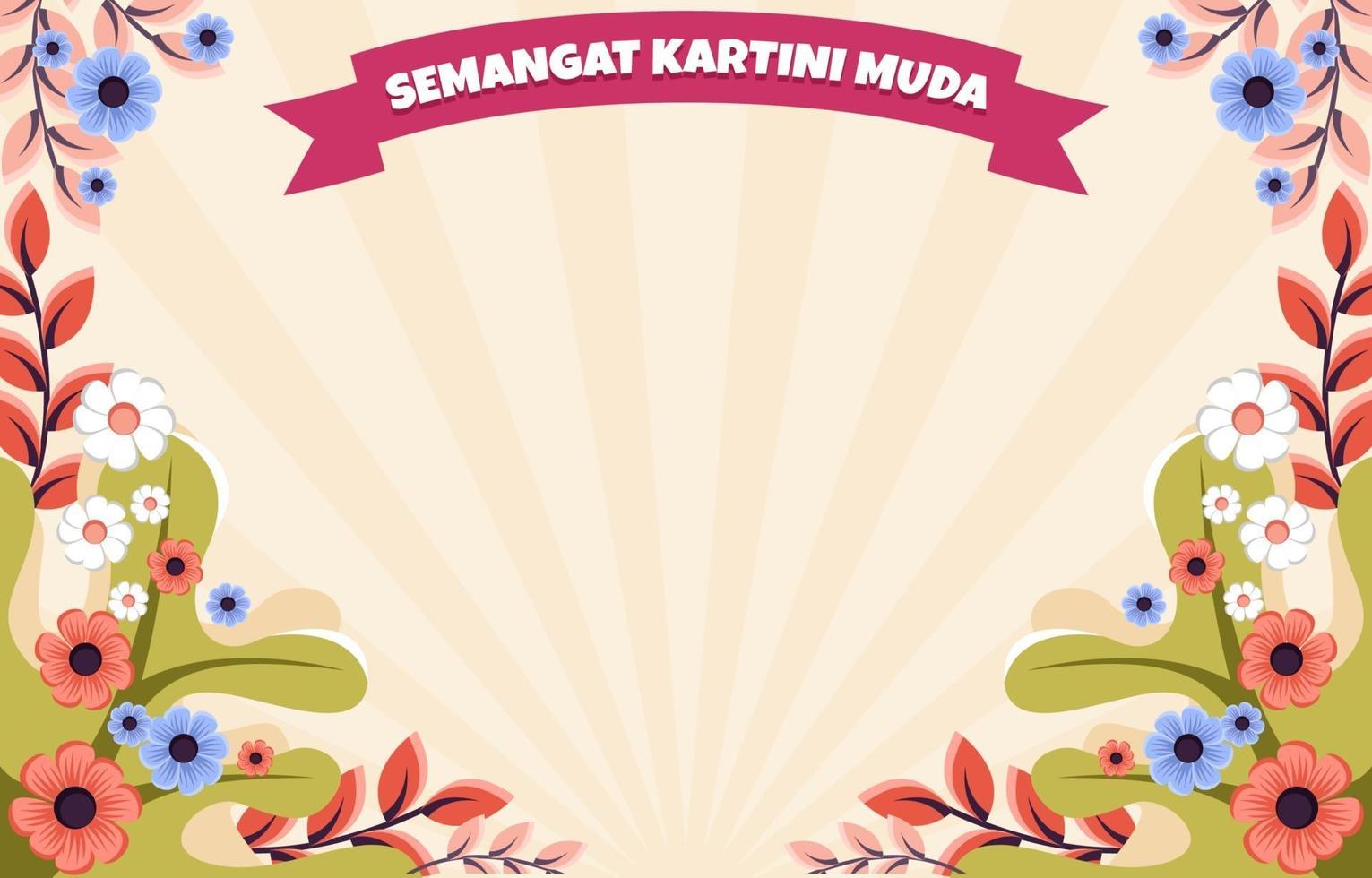 Selamat Hari Kartini Background vector