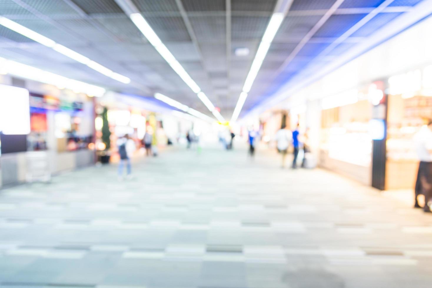 Abstract blur airport interior background photo