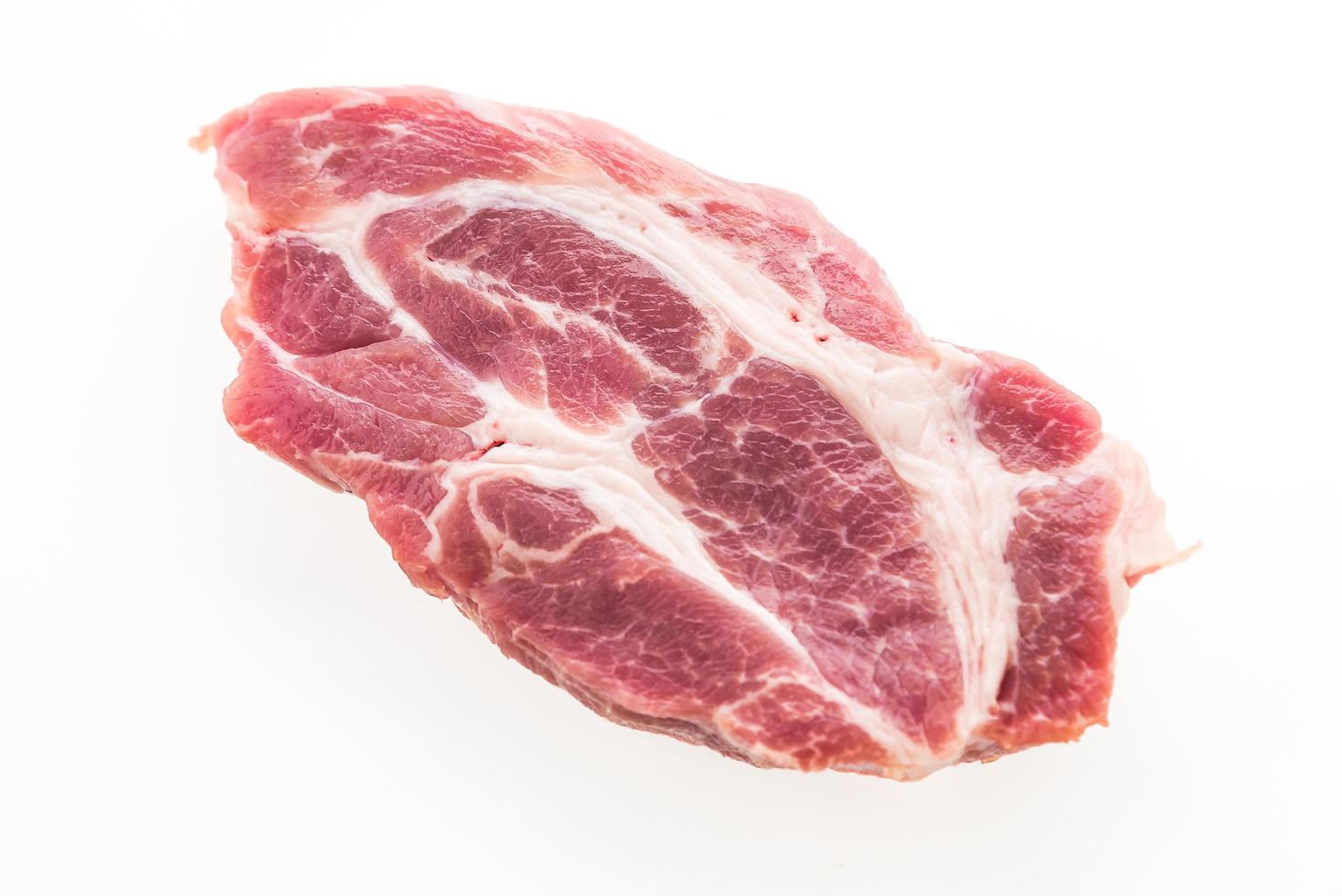 Raw pork meat isolated photo