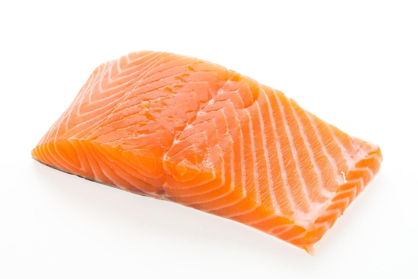 Raw salmon meat photo