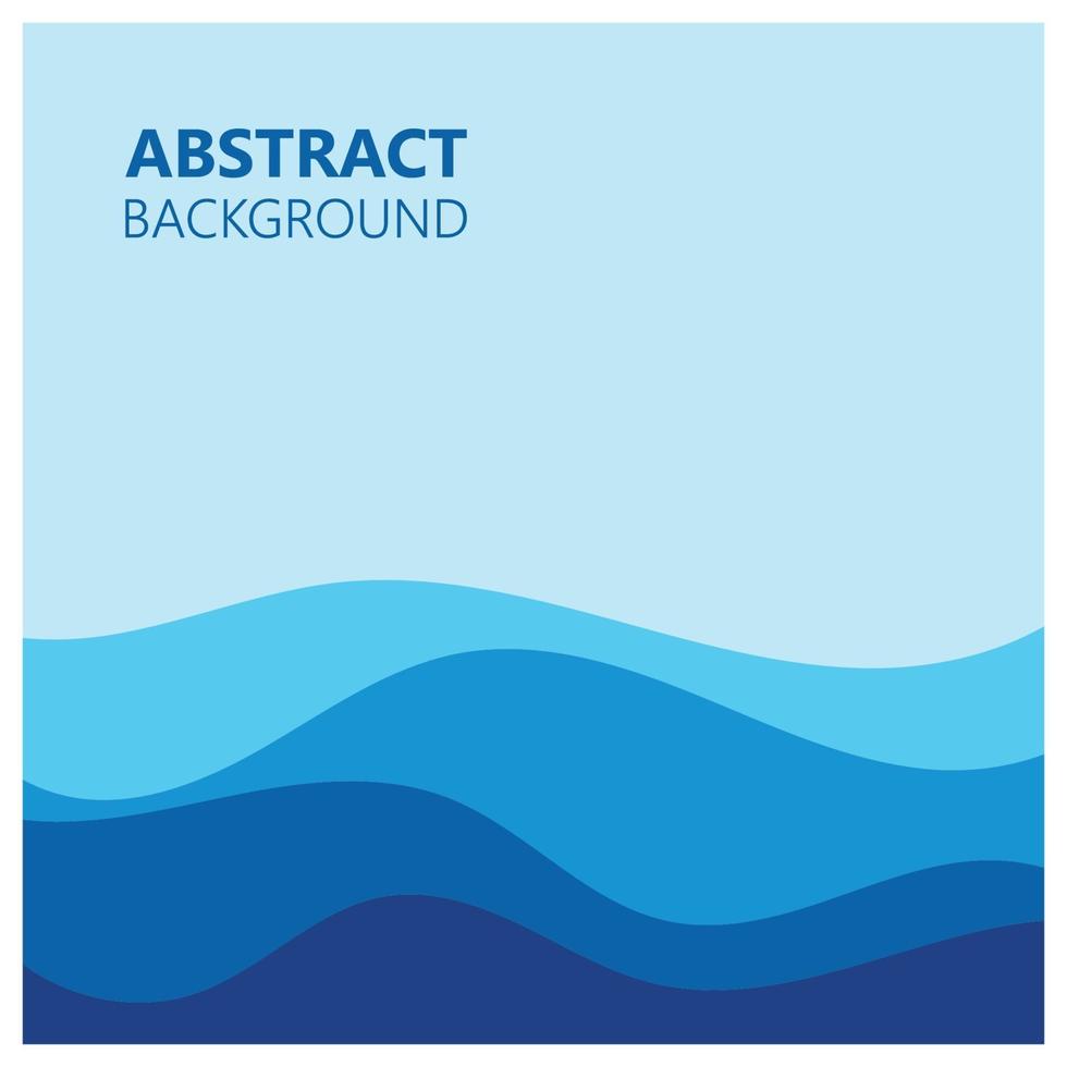 Abstract Water wave design background vector