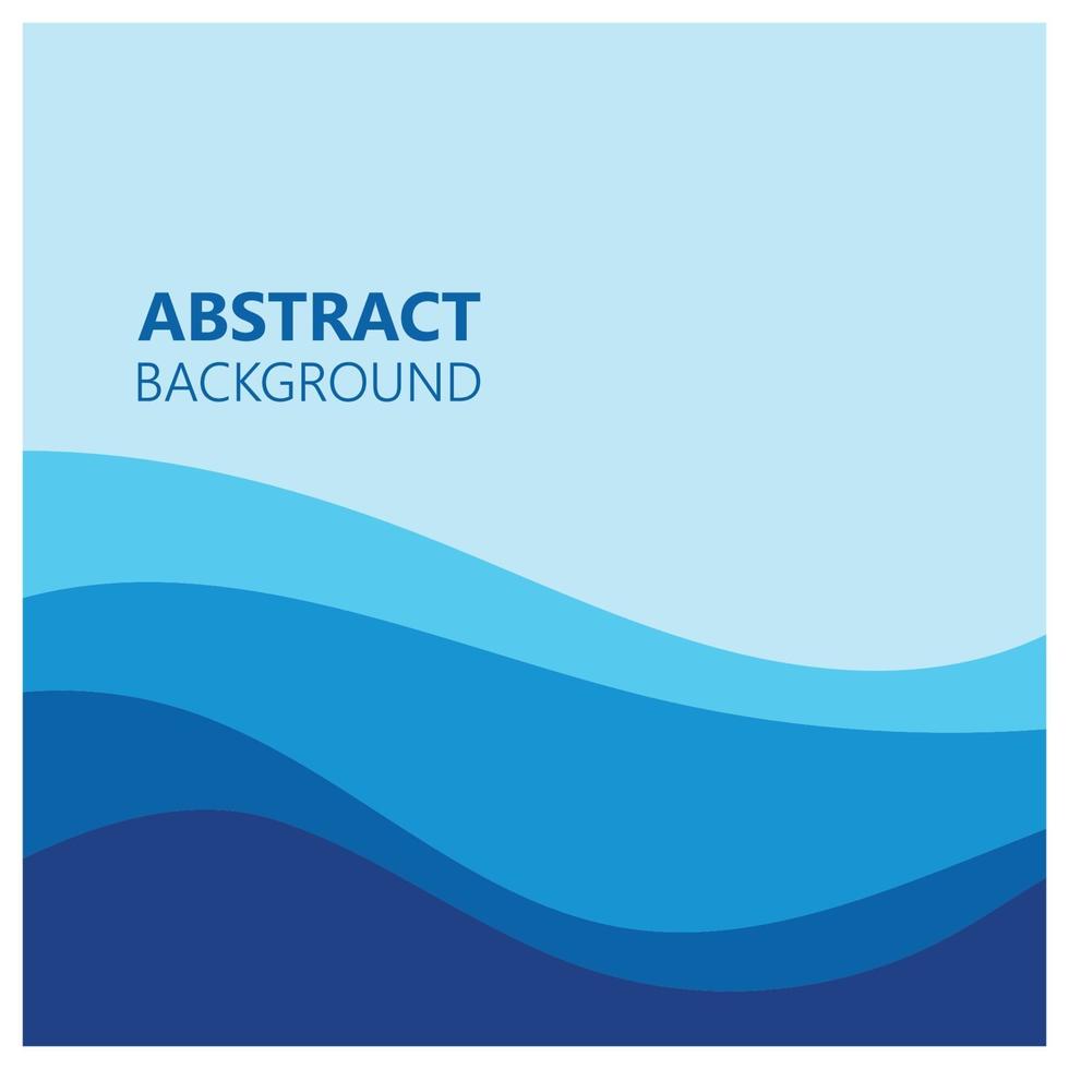 Abstract Water wave design background vector