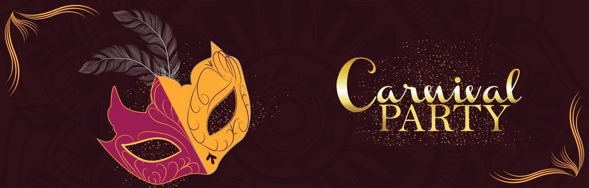 Carnival banner or header vector