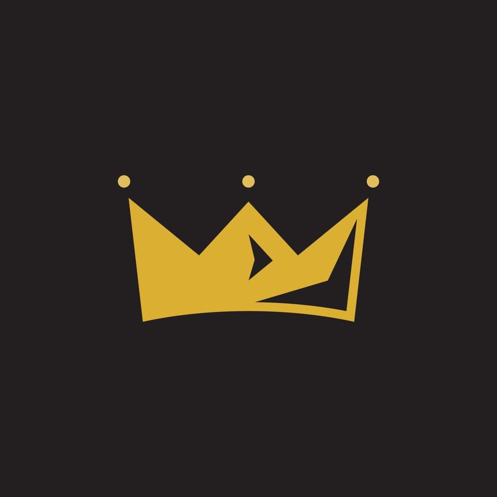 Crown Concept Logo Design Template vector