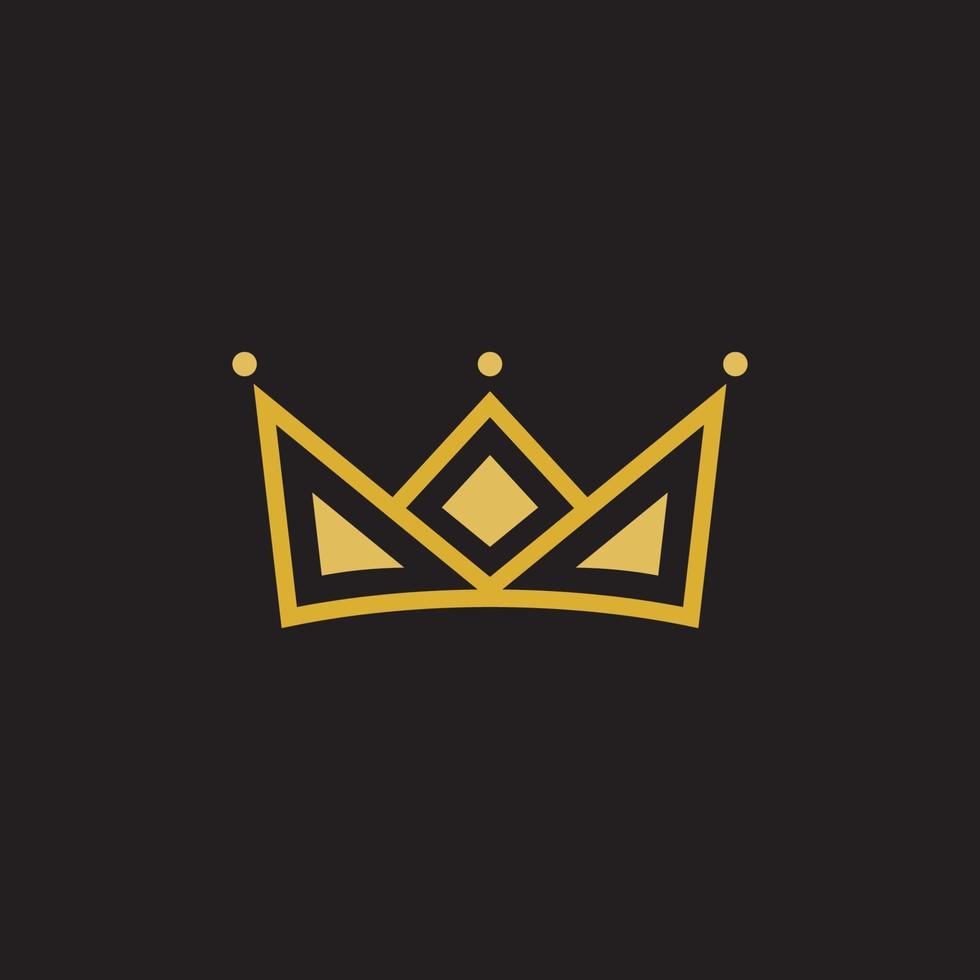 Crown Concept Logo Design Template vector