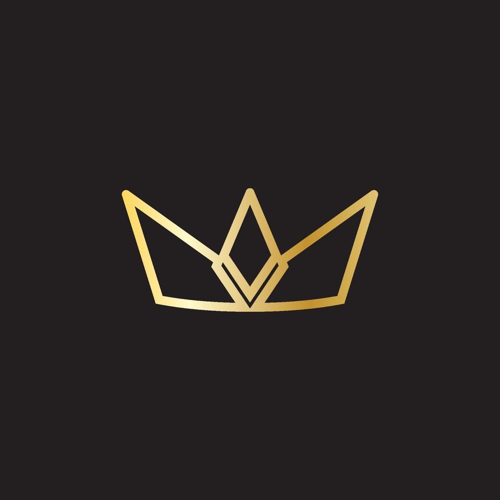 Crown Concept Logo Design Template vector