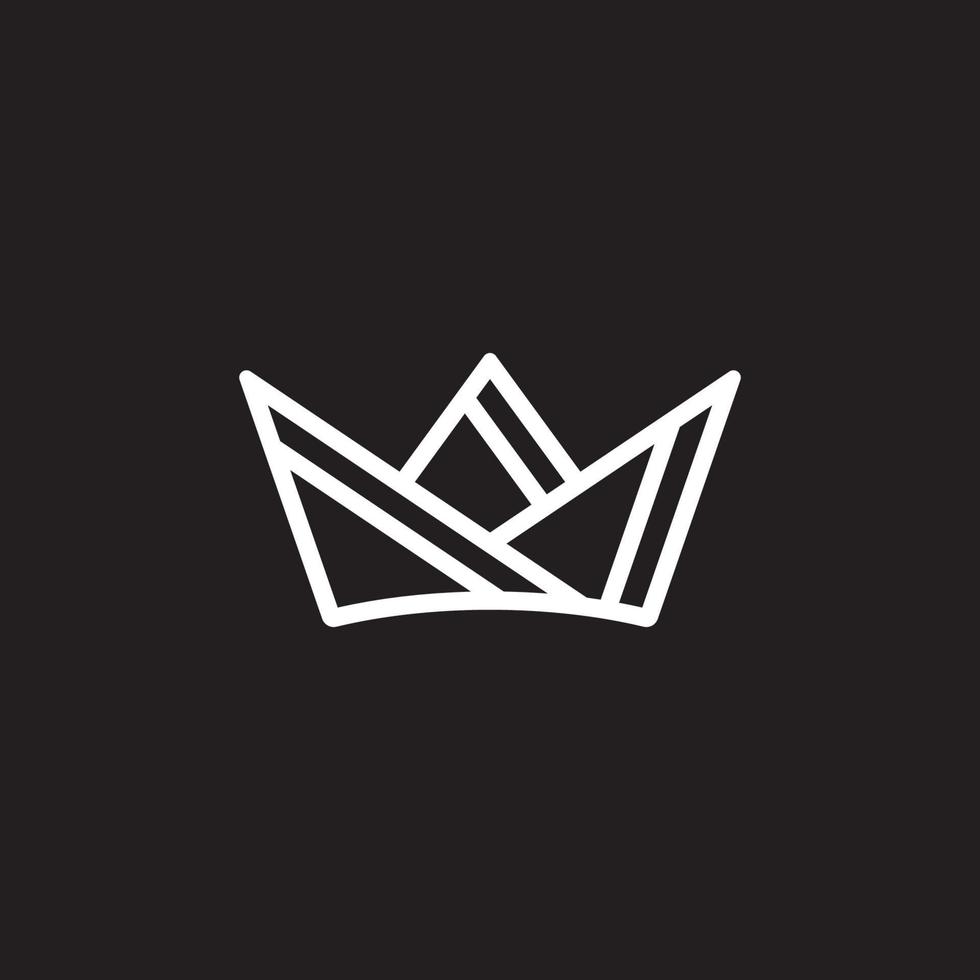 Crown Concept Logo Design Template vector