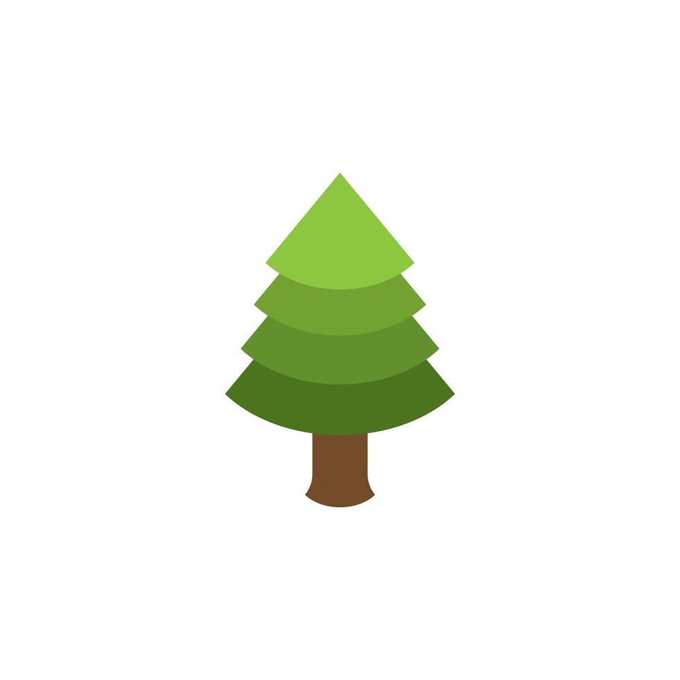 pine tree icon, vector illustration