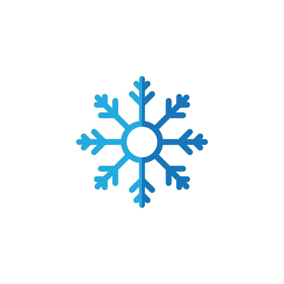 Snowflake sign icon, vector illustration