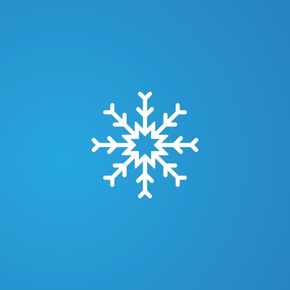 Snowflake sign icon, vector illustration