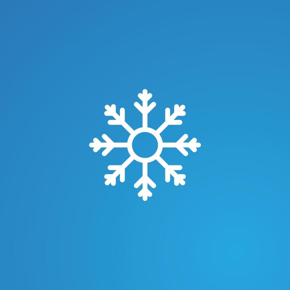 Snowflake sign icon, vector illustration