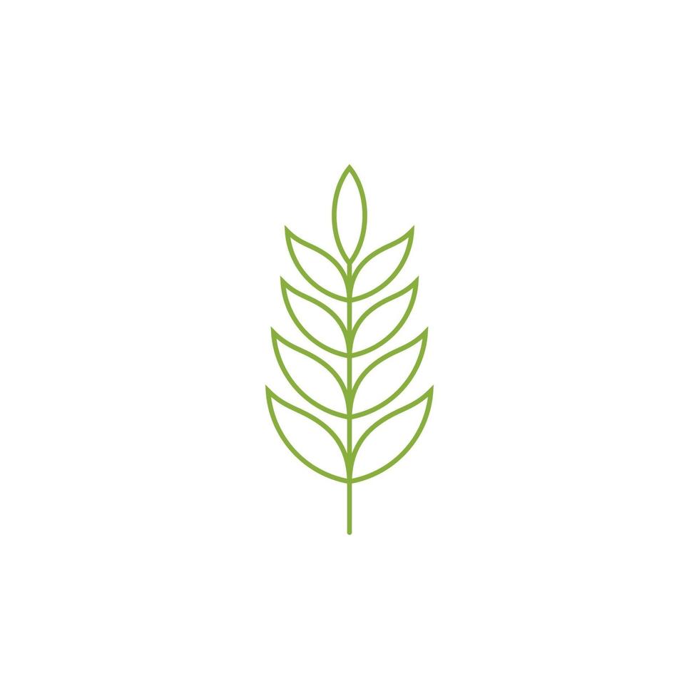 logotipo de la hoja de la naturaleza, plantilla de diseño vectorial vector