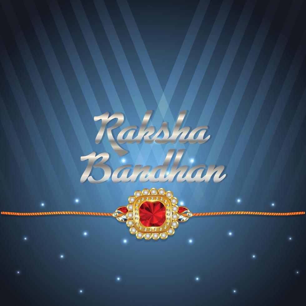 Happy raksha bandhan invitation background vector