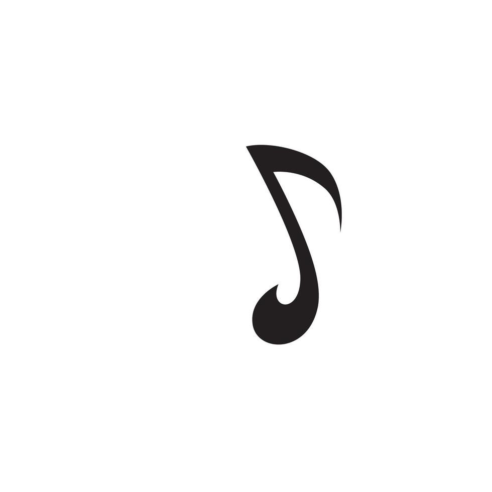 Melody Icon Vector Illustration, Music ,melody note icon template