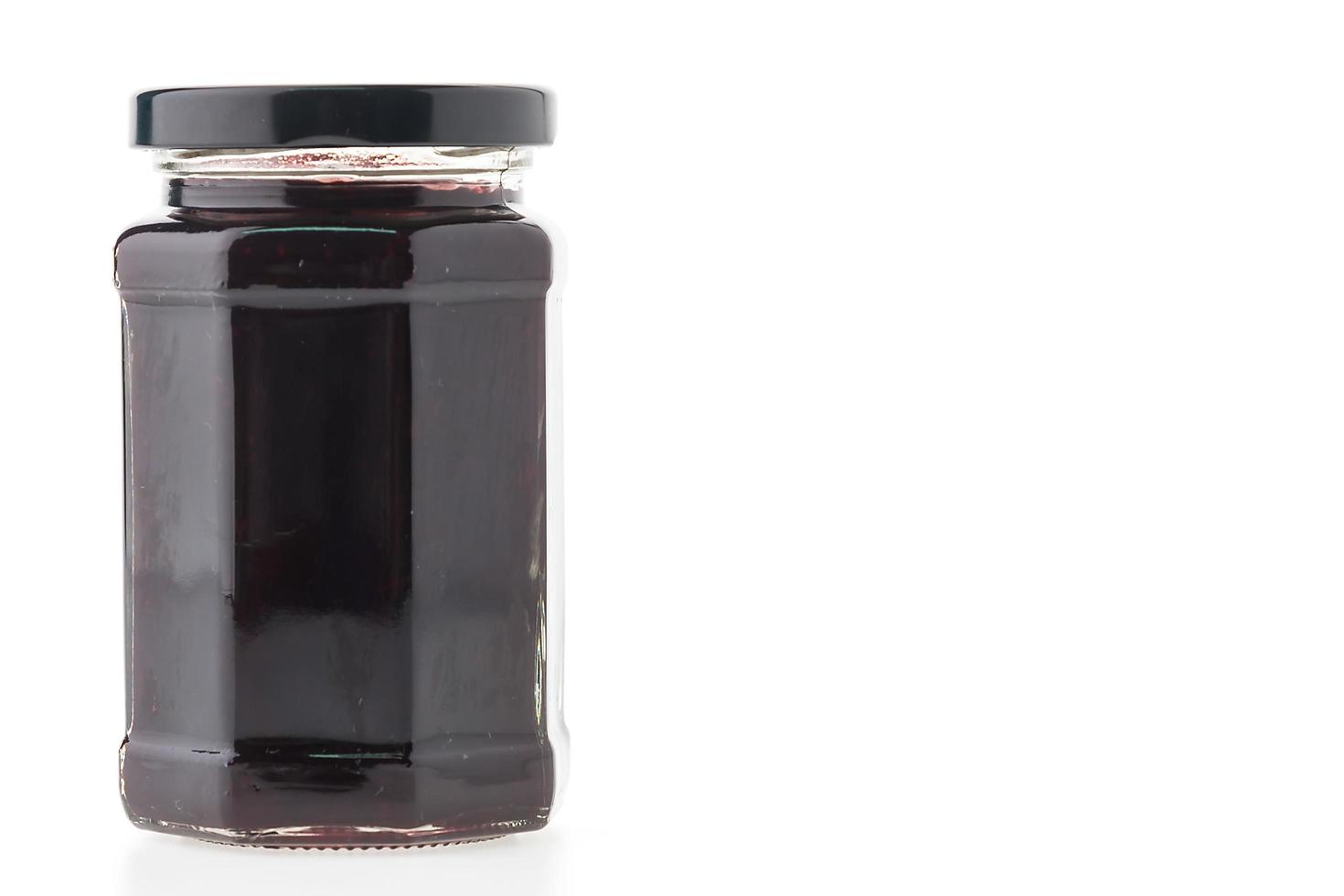 Blueberry jam jar photo