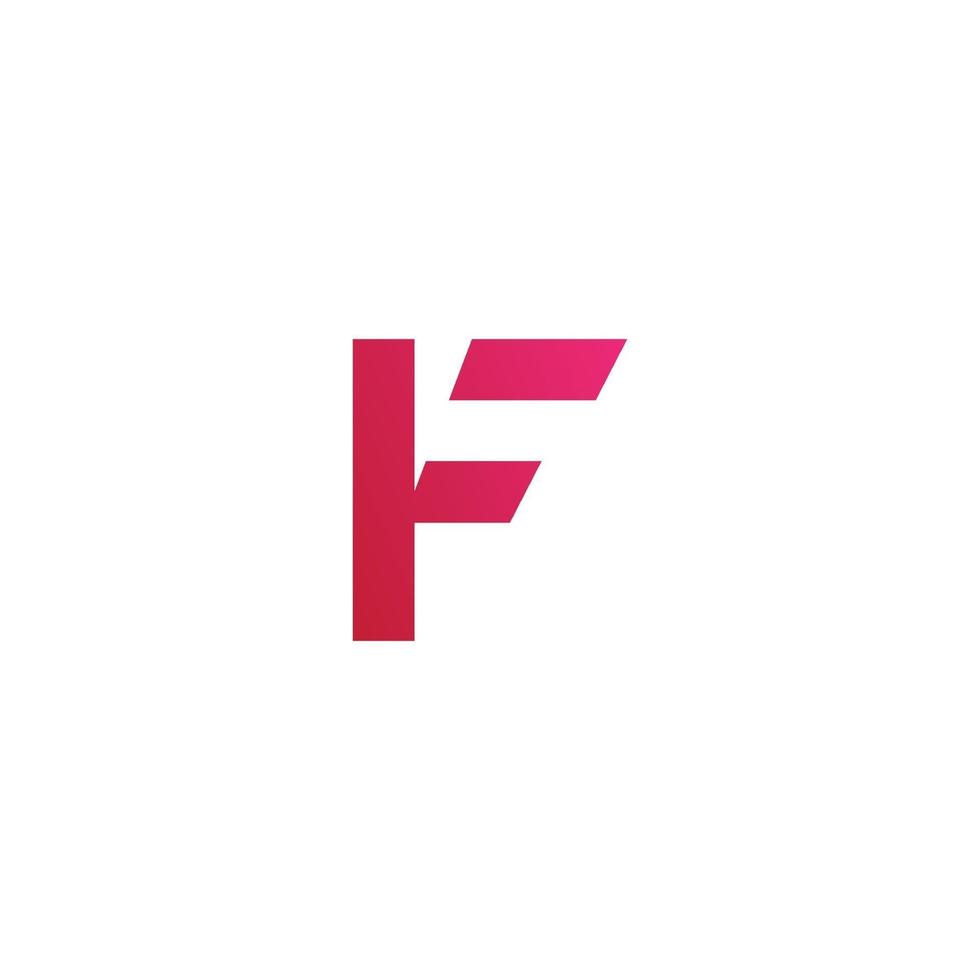 Letter F logo icon design template vector