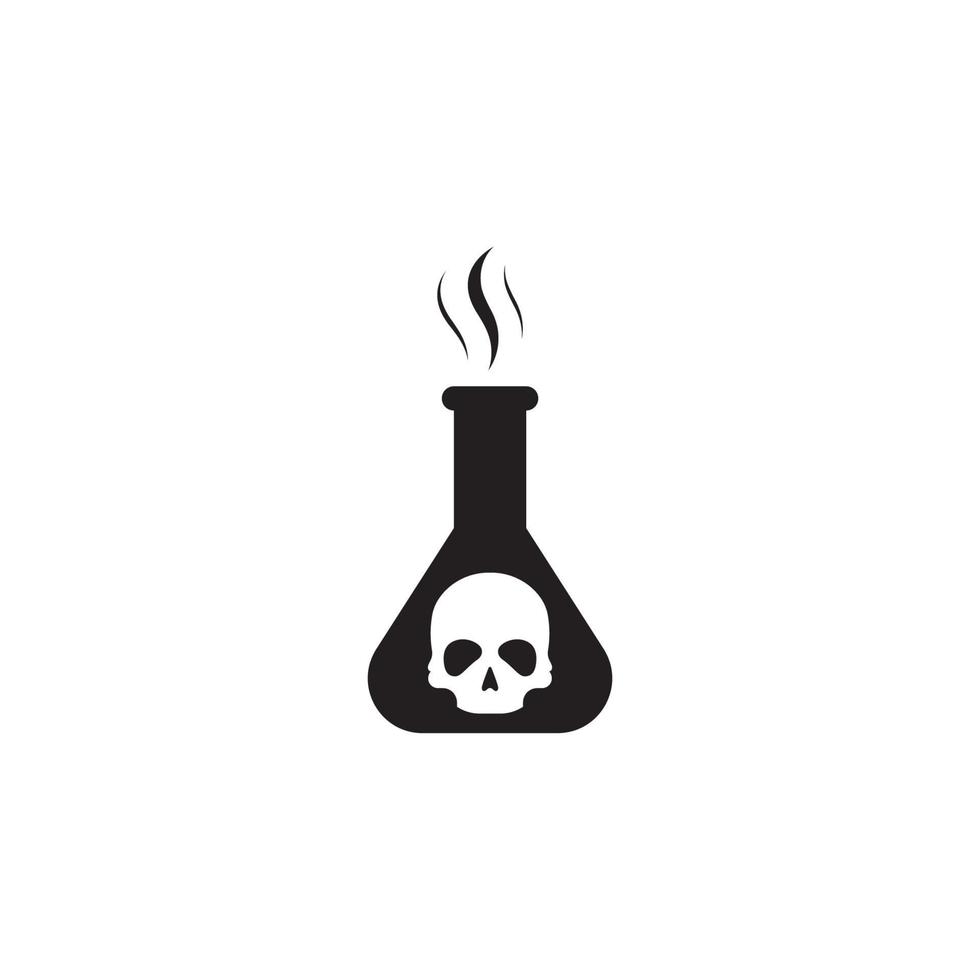 Poison bottle logo ,vector icon vector