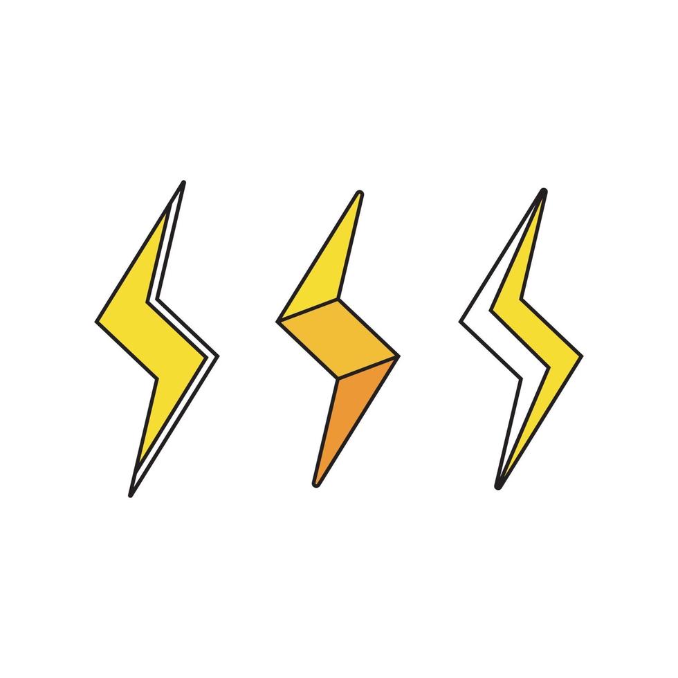 lightning flash icon outline . line lightning flash icon isolated on white background. vector