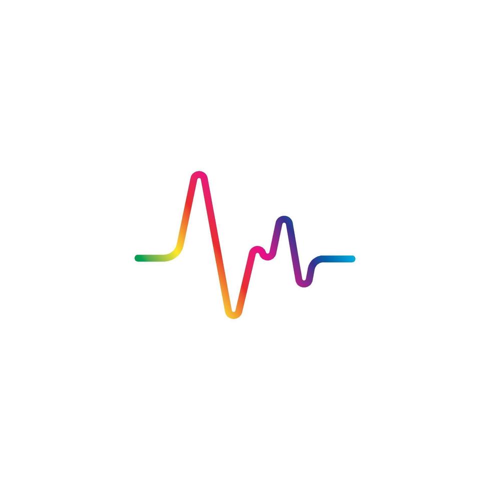 sound wave vector icon template