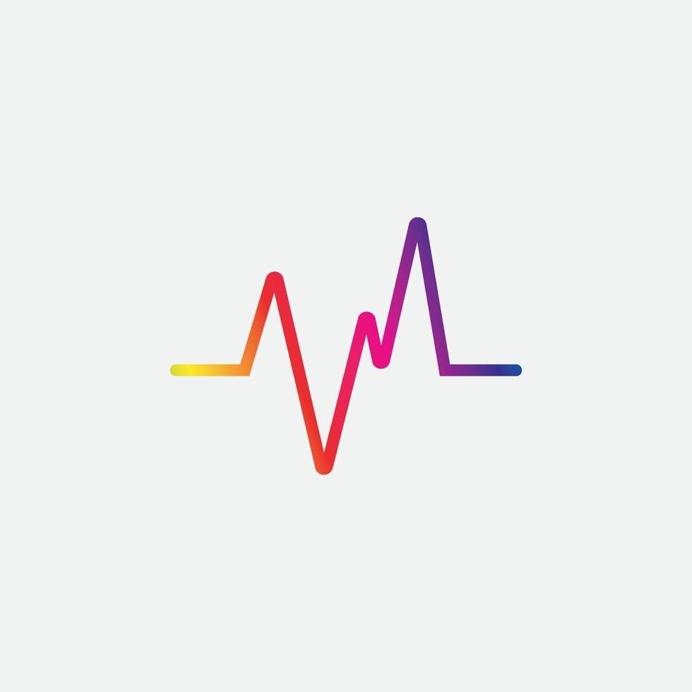 sound wave vector icon template