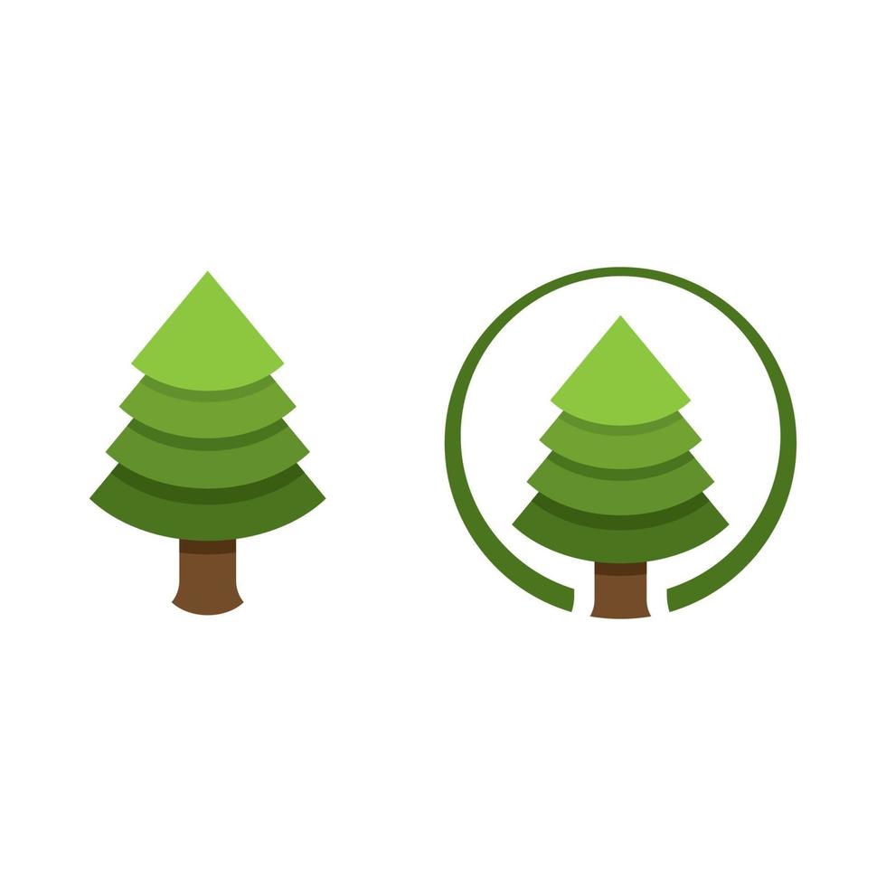 pine tree icon, vector illustration