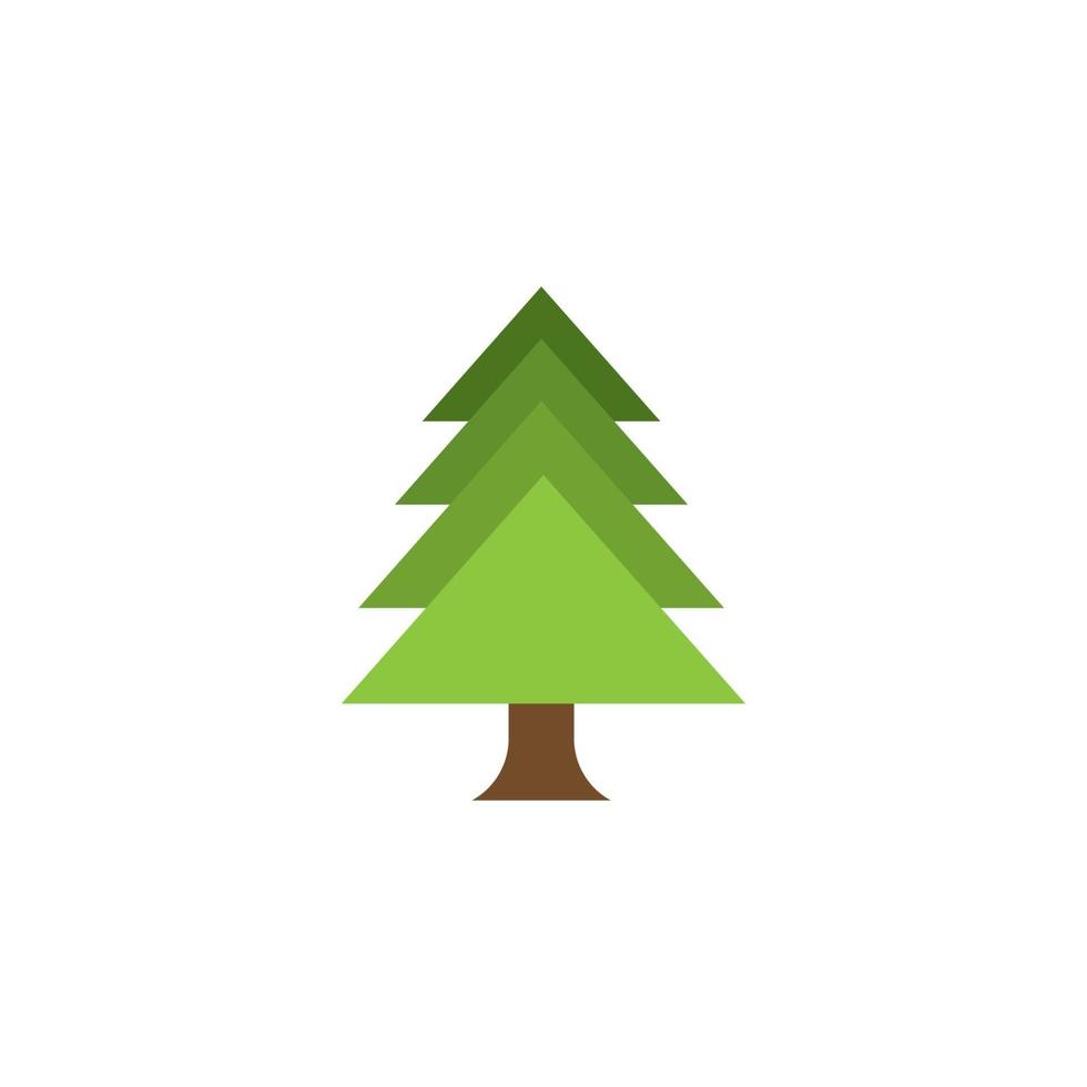 pine tree icon, vector illustration