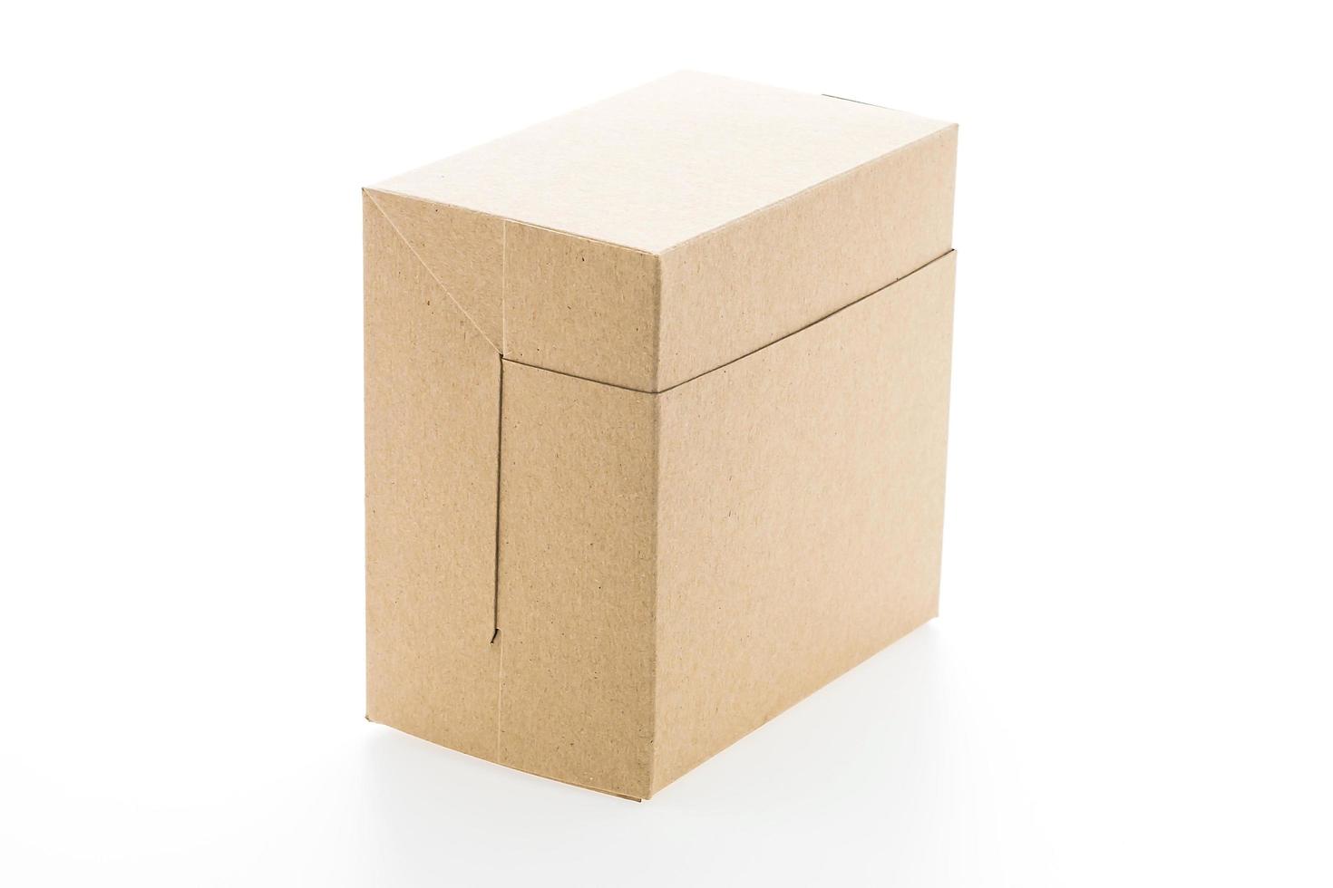 Brown paper box photo