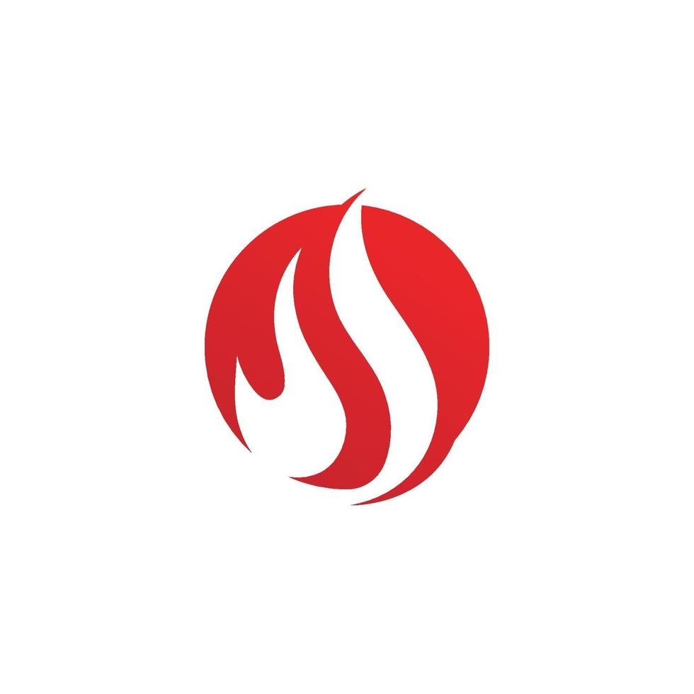 Icono de vector de logotipo de llama de fuego, icono de diseño de ilustración