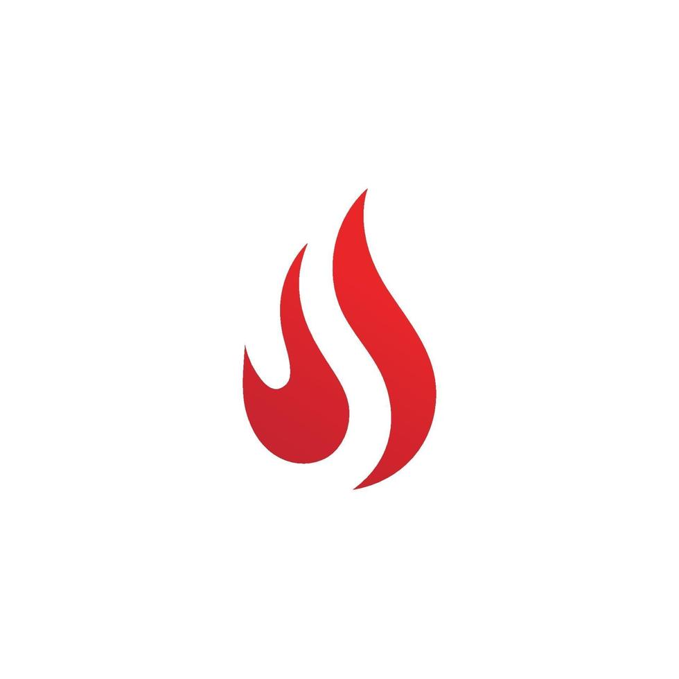 Icono de vector de logotipo de llama de fuego, icono de diseño de ilustración