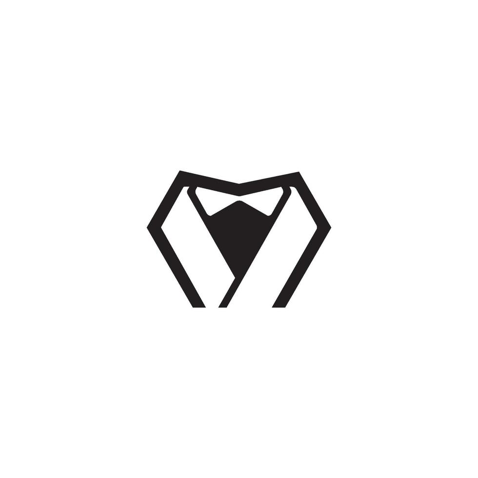 Tuxedo logo icon illustration vector