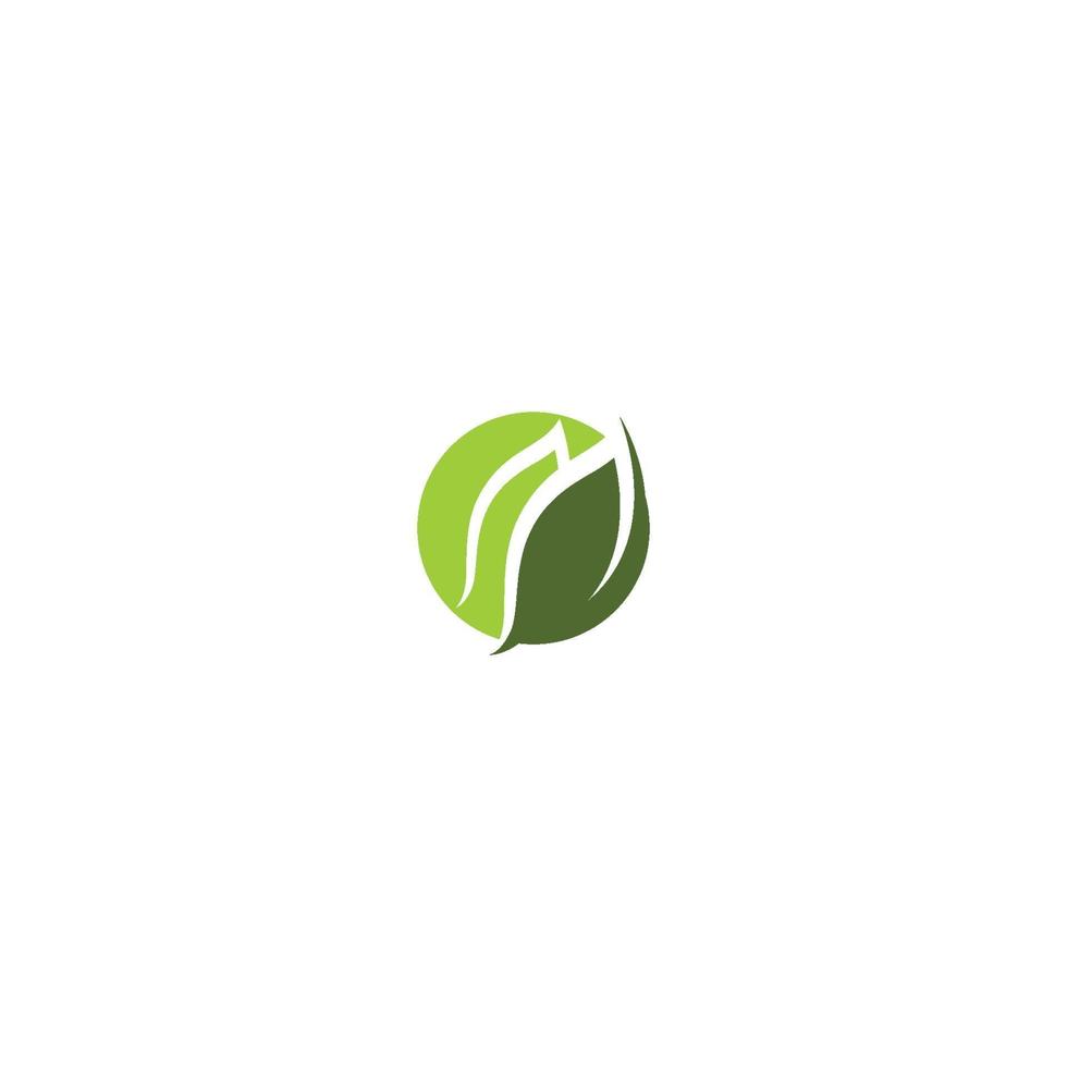 logotipos de hoja verde ecología naturaleza elemento vector icono