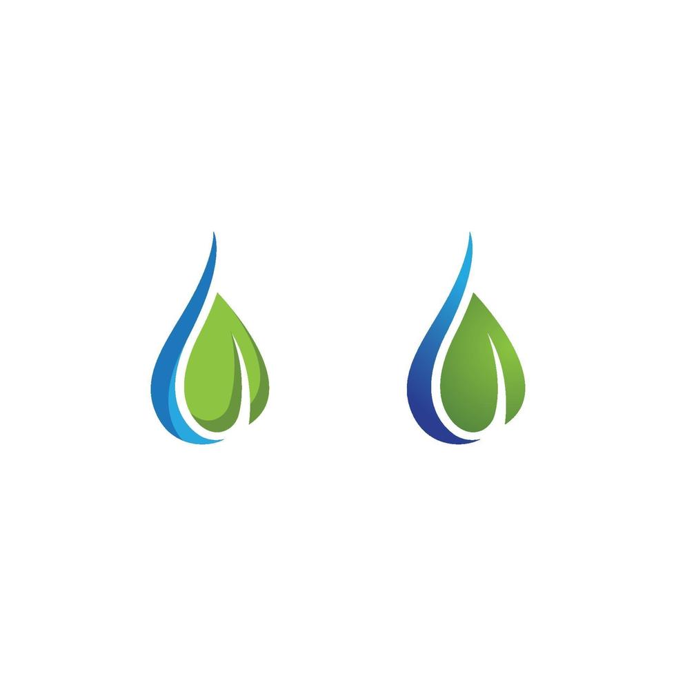 Diseño de ilustración de vector de plantilla de logotipo de gota de agua