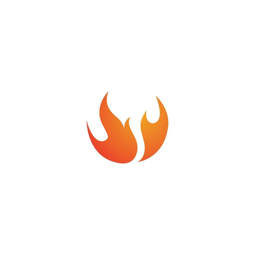 icono de vector de plantilla de logotipo de llama de fuego