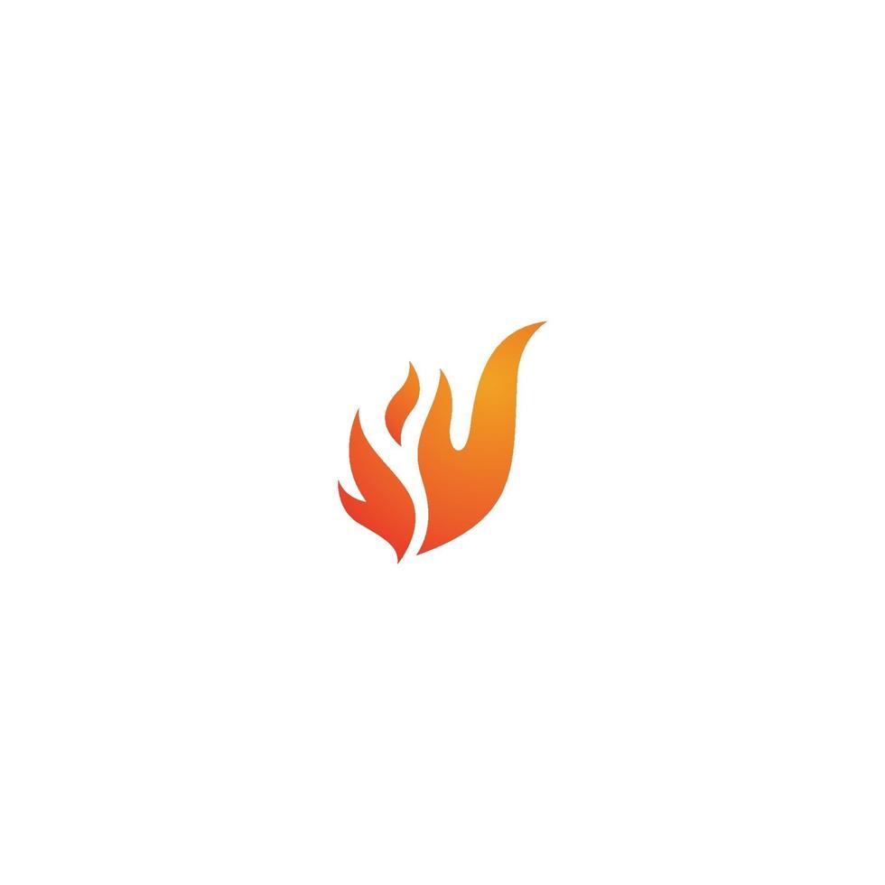 icono de vector de plantilla de logotipo de llama de fuego