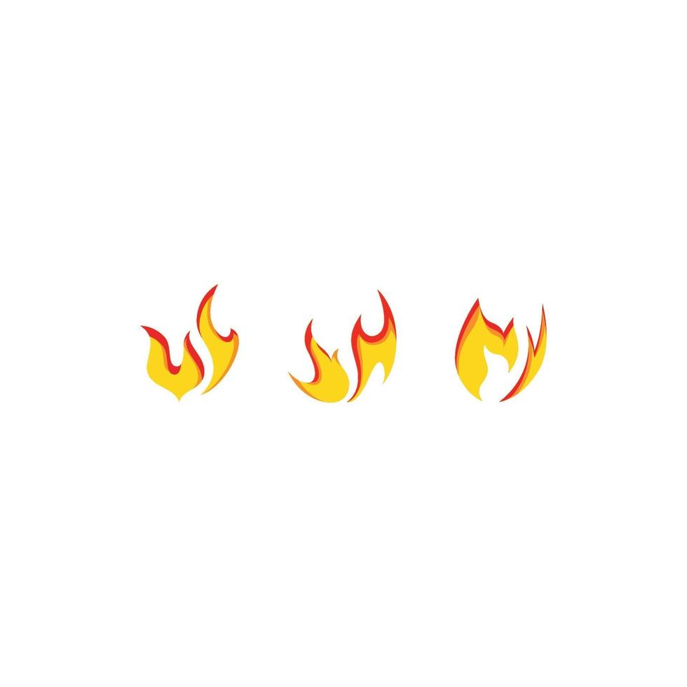 Fire flame Logo Template vector icon