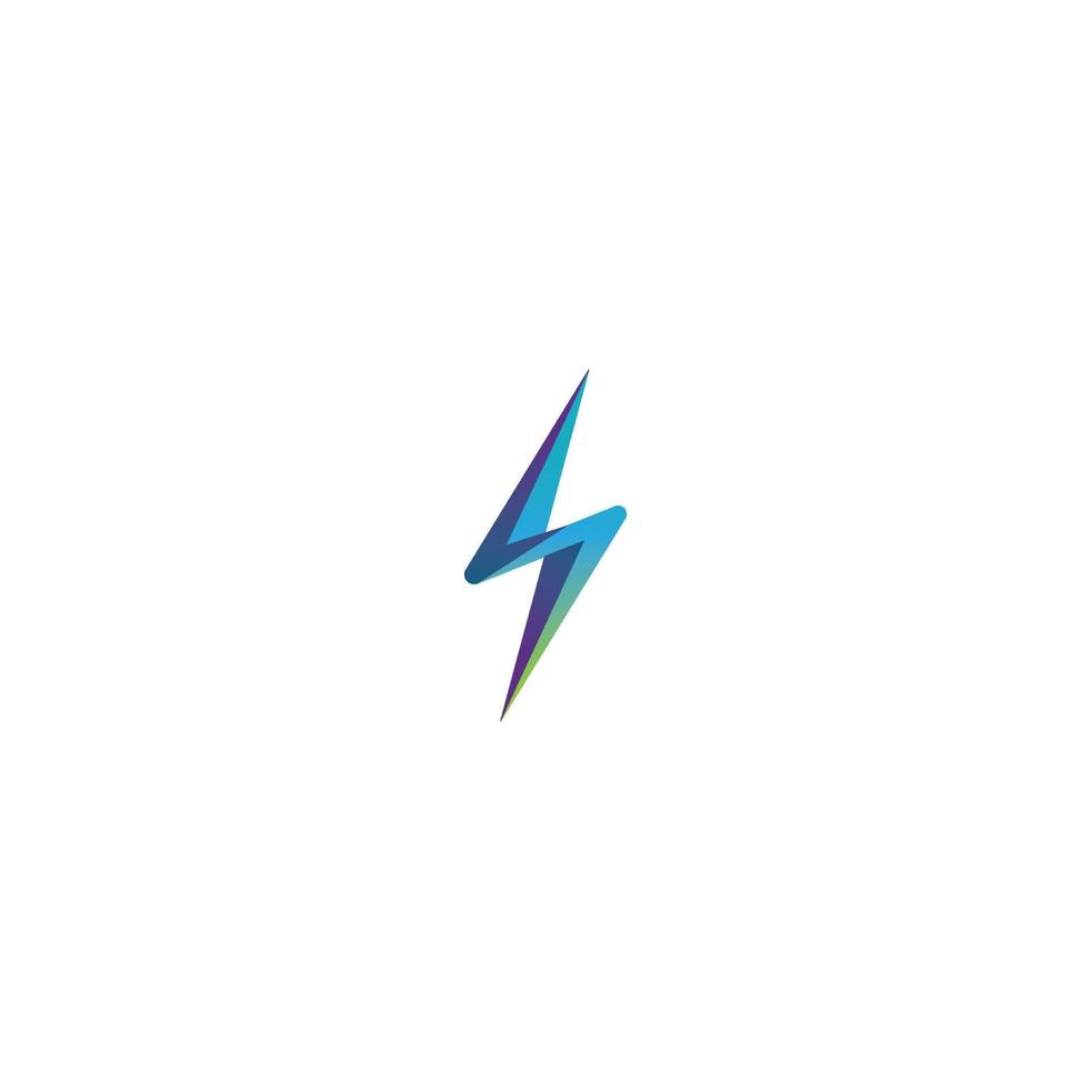 Lightning bolt vector signs, icons isolated over white