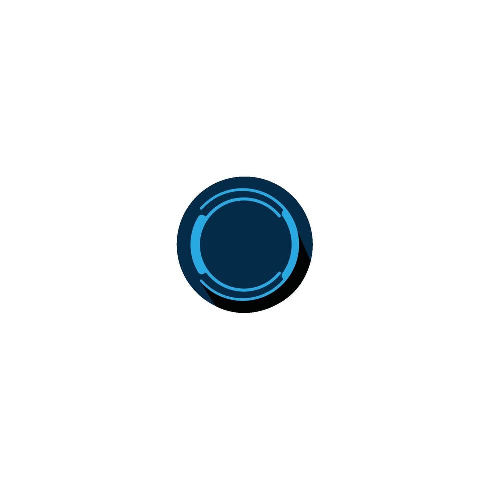 simple circle ring  logo vector