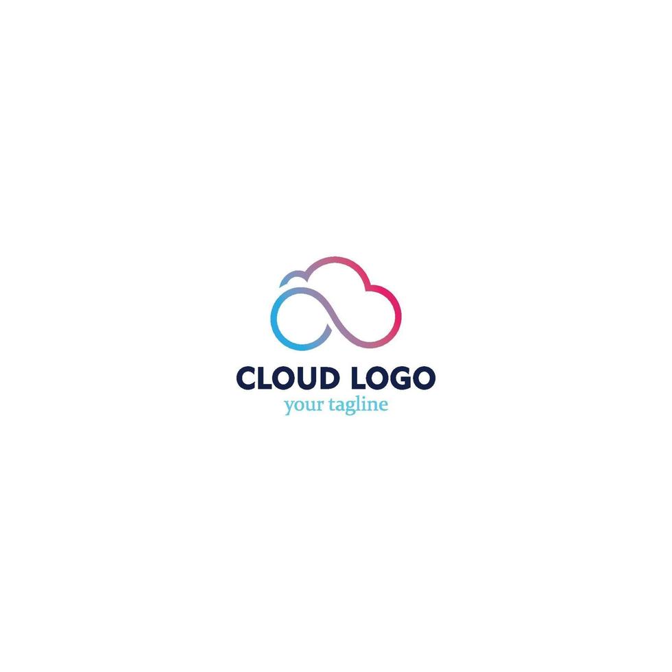 cloud vector, logo template design vector