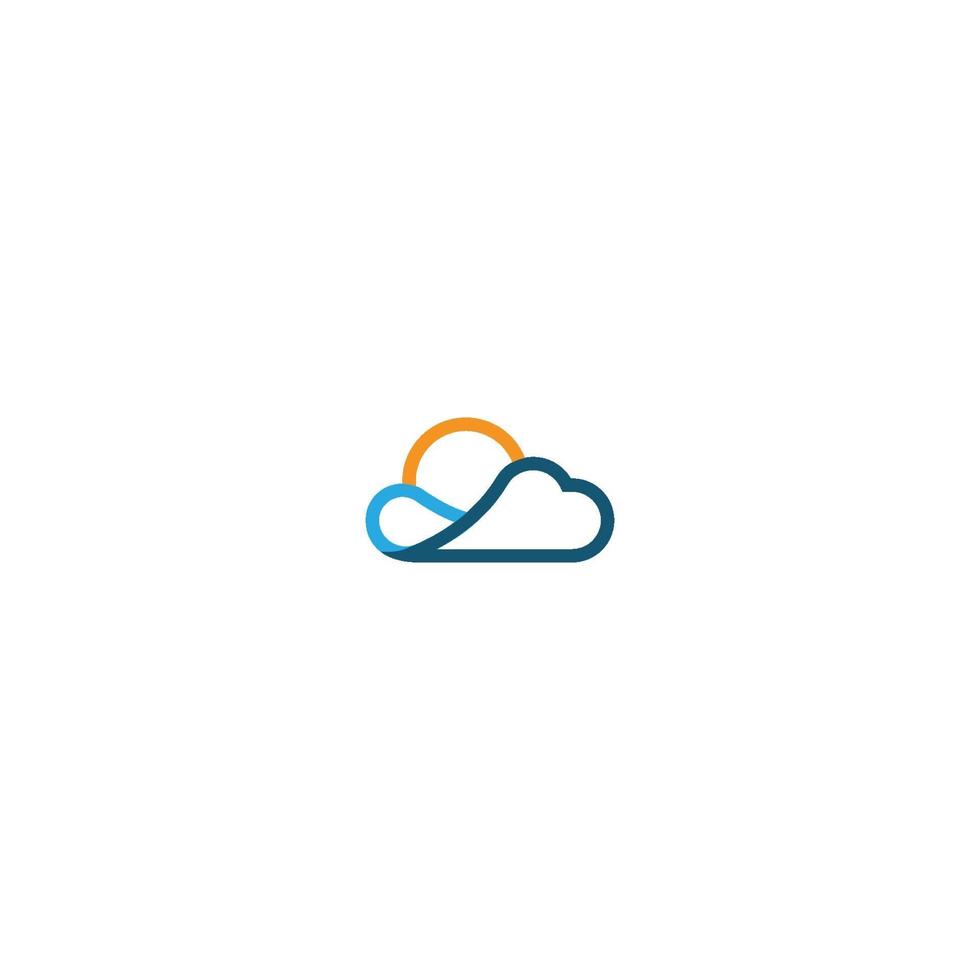 cloud vector, logo template design vector