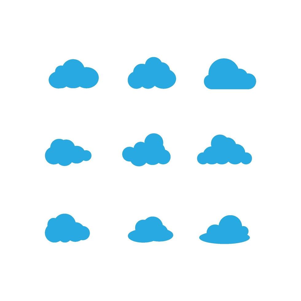 cloud vector, logo template design vector