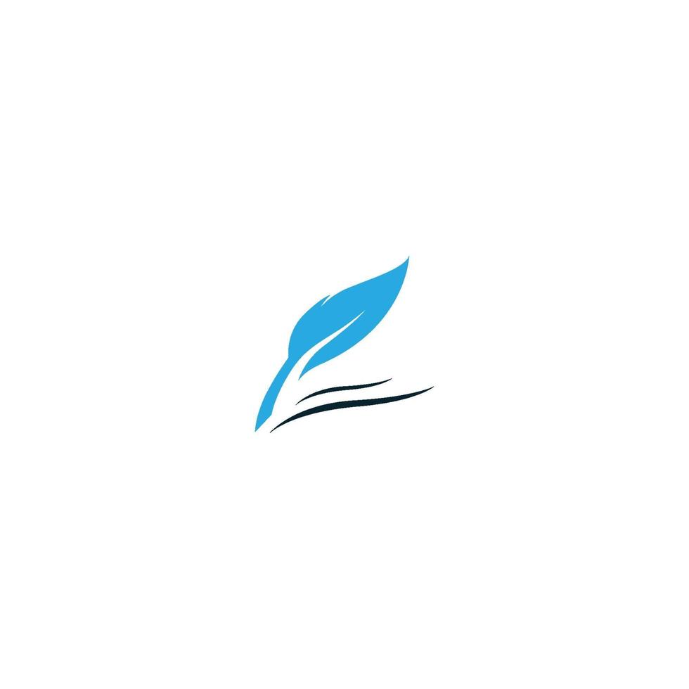 diseño de icono de vector de plantilla de logotipo de pluma