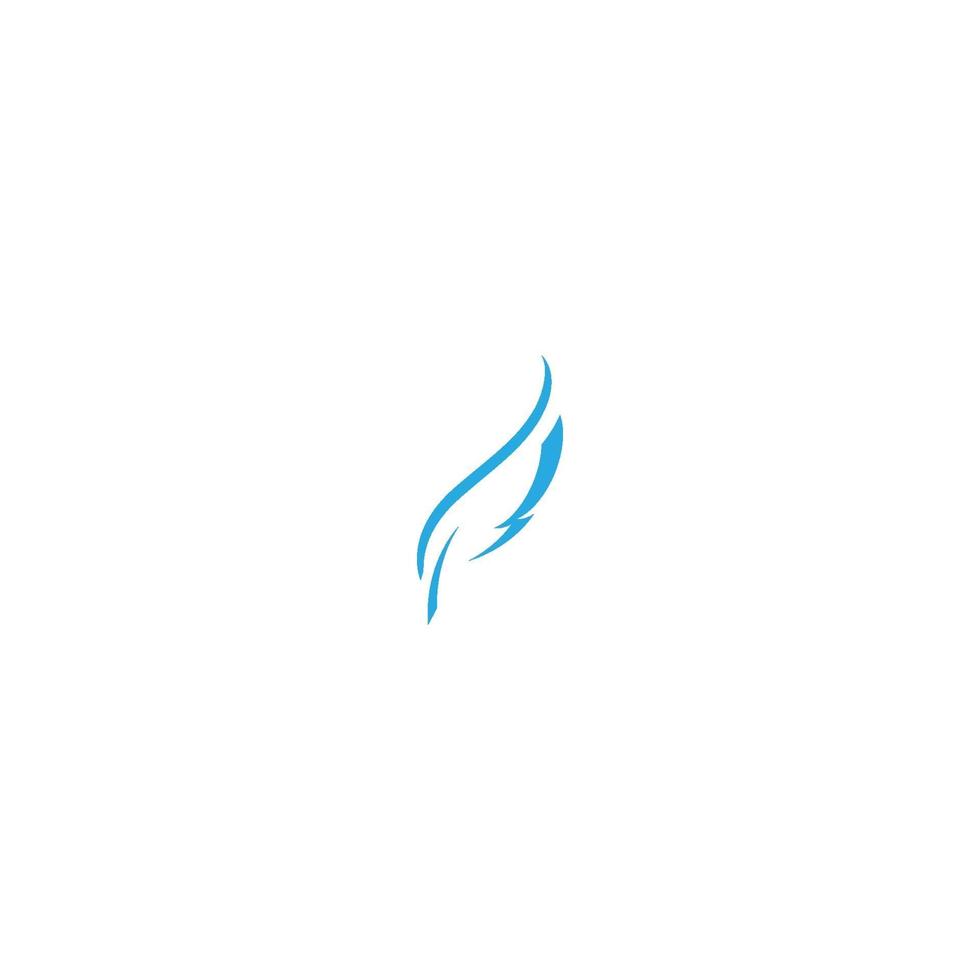 feather logo template vector icon design