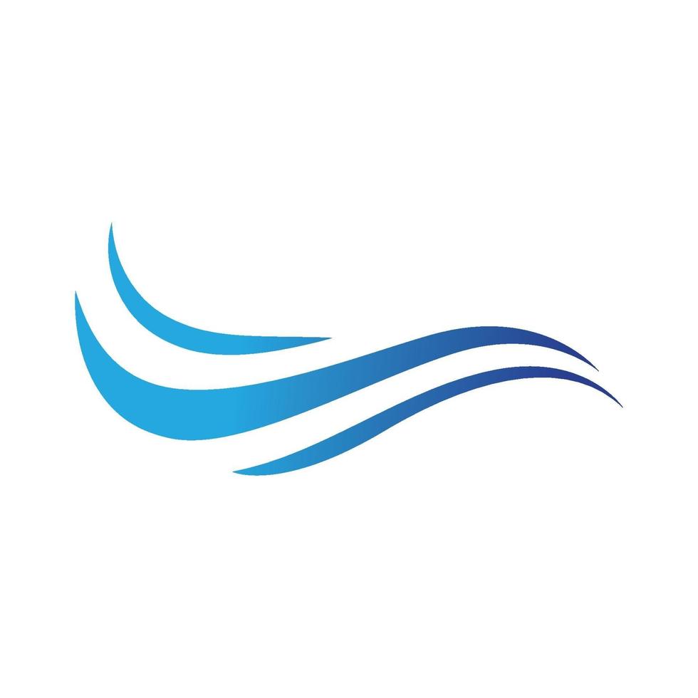 Water Wave Logo illustration design vector template