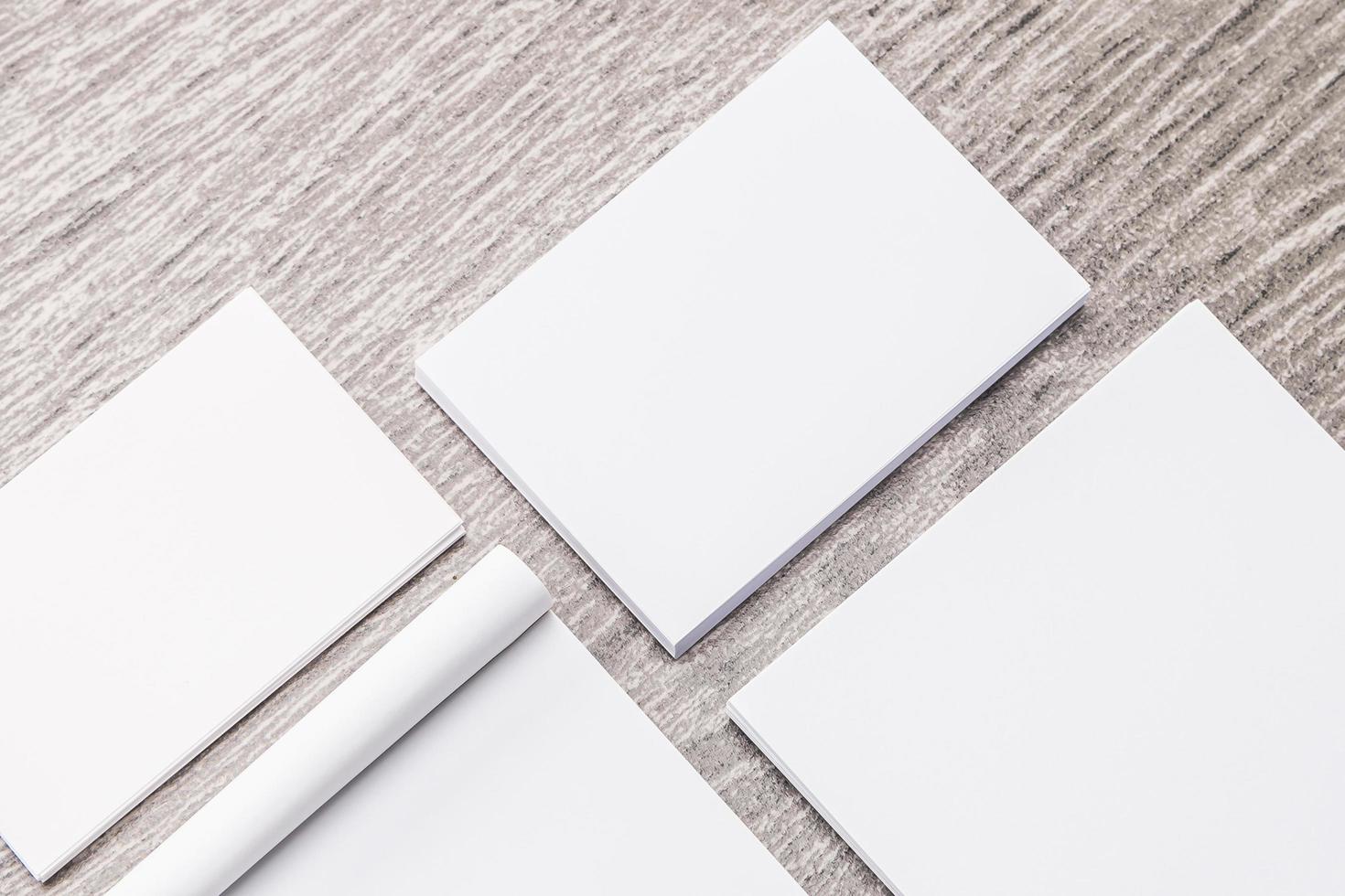 White paper mock up photo