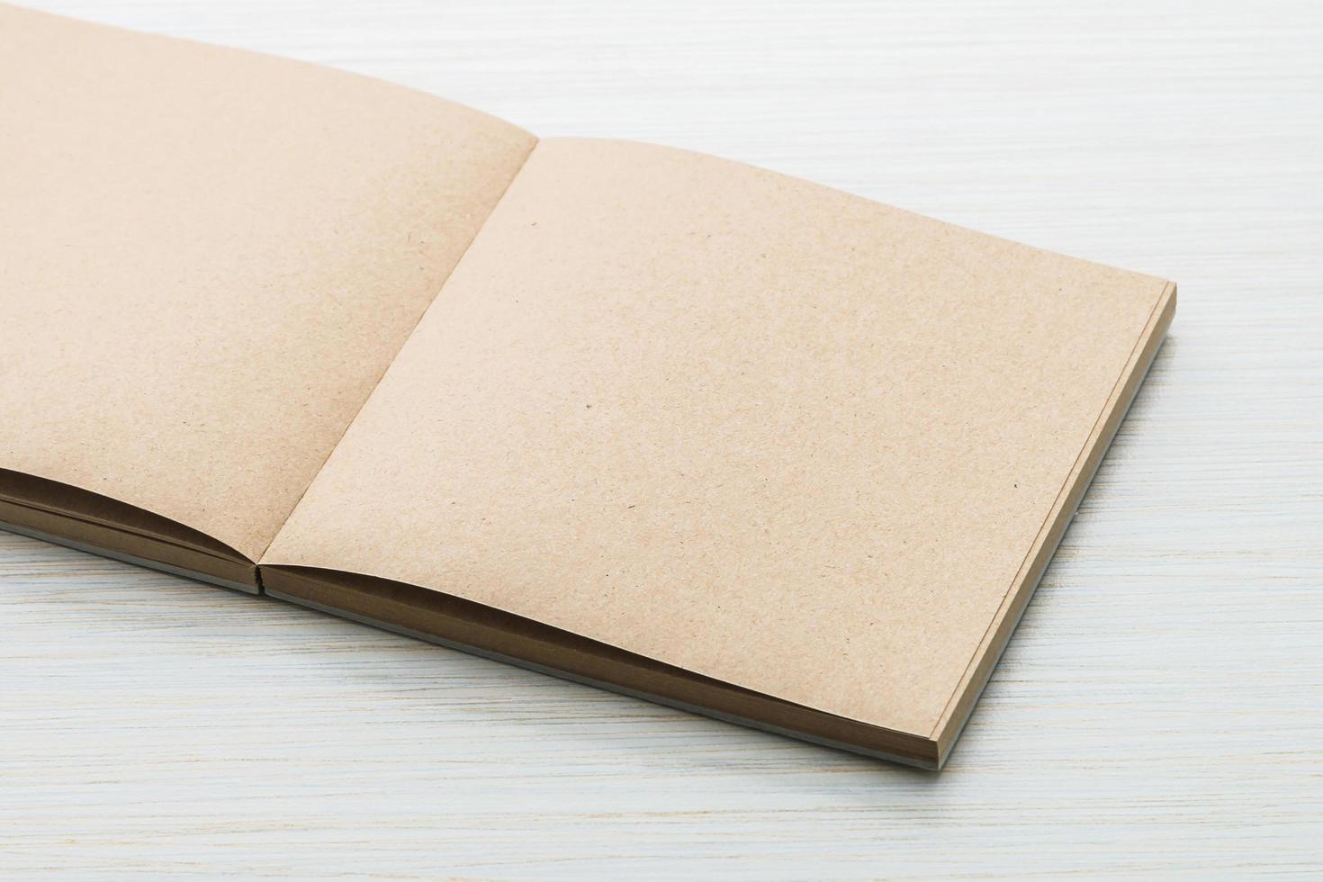 Blank notebook mock up photo