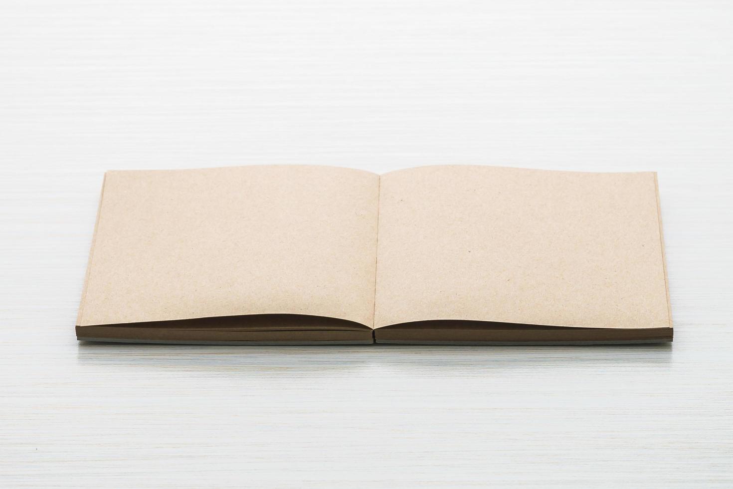 Blank notebook mock up photo